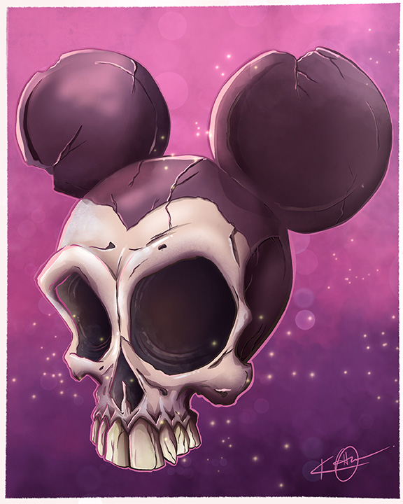 Mickey mouse skull